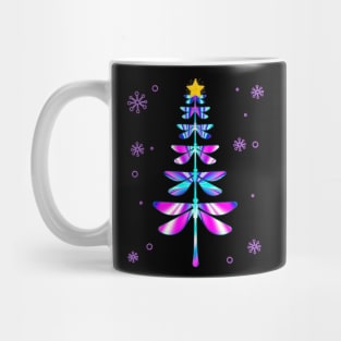 dragonfly christmas tree Mug